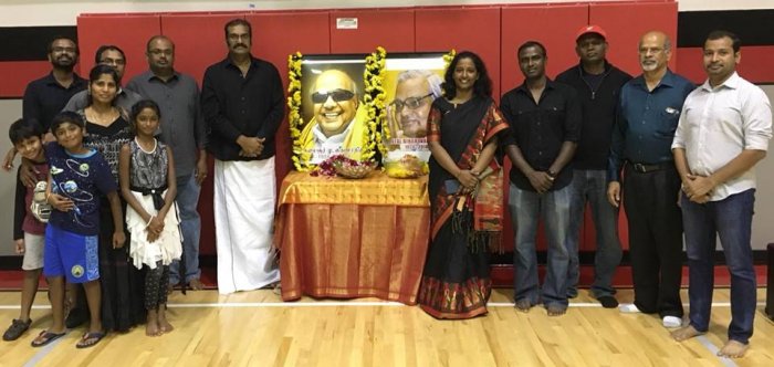 Tennessee Tamil Sangam  Pays Tribute to Dr. M Karunanidhi and Dr.Atal Bihari Vajpayee
